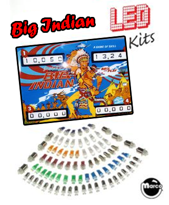 BIG INDIAN (Gottlieb) LED kit