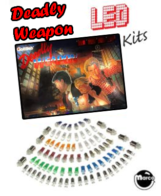 DEADLY WEAPON (Gottlieb) LED kit