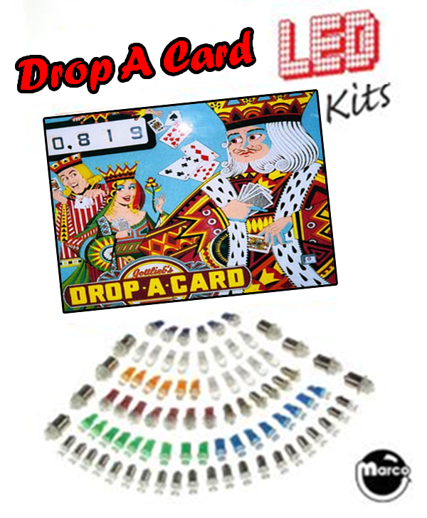 DROP A CARD (Gottlieb) LED Kit