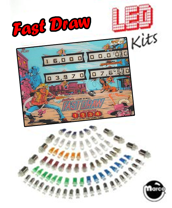 FAST DRAW (Gottlieb) LED Kit