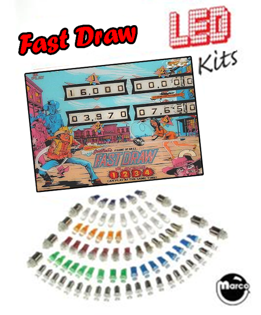 FAST DRAW (Gottlieb) LED Kit
