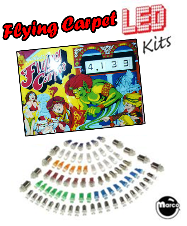 FLYING CARPET (Gottlieb) LED Kit