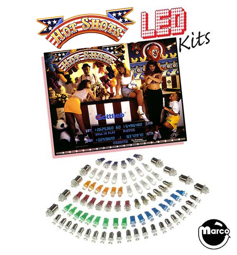 HOT SHOTS (Gottlieb 1989) LED kit