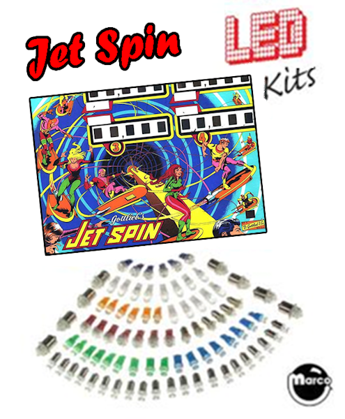05-1393 - JET SPIN (Gottlieb) LED kit - Marco Specialties Pinball Parts