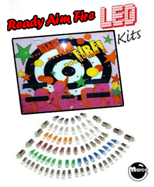 READY AIM FIRE (Gottlieb) LED kit