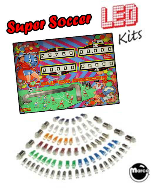 SUPER SOCCER (Gottlieb 1975) LED kit