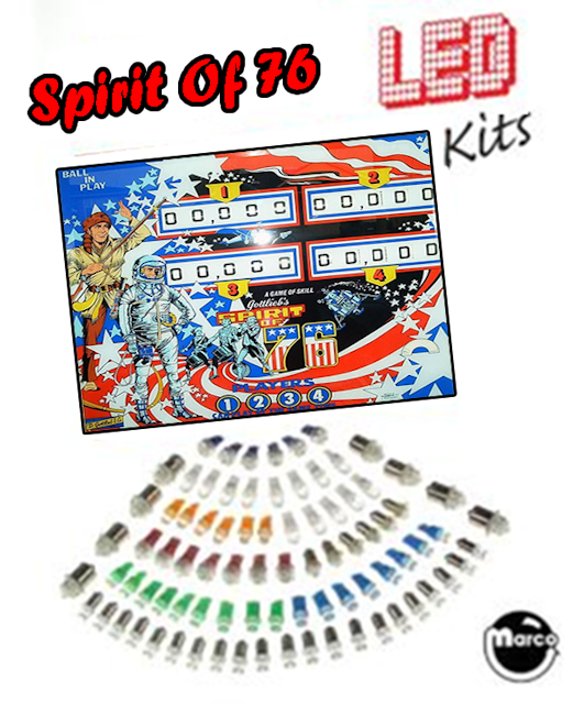 SPIRIT OF 76 (Gottlieb) LED Kit