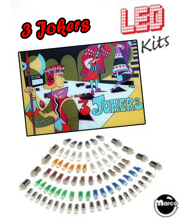 3 JOKERS (Williams 1970) LED Kit
