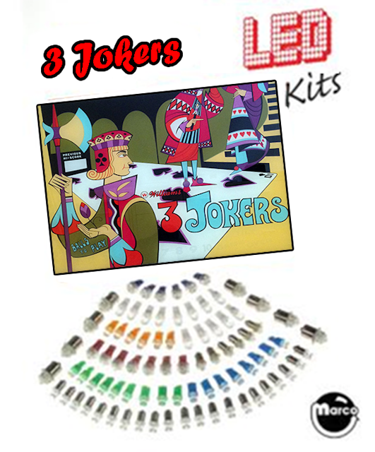 3 JOKERS (Williams 1970) LED Kit