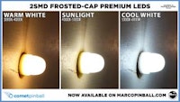 Sunlight Frosted PREMIUM LED wedge base 555