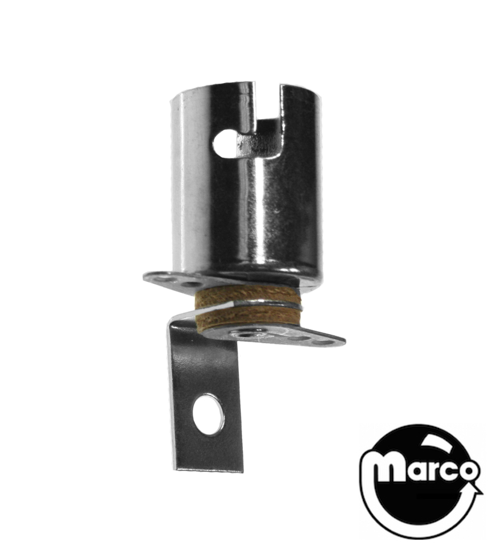 Lamp socket - bayonet medium 5/8 inch L bracket BA15S