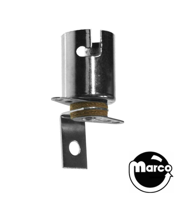 Lamp socket - bayonet medium 5/8 inch L bracket BA15S
