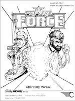SPECIAL FORCE (Bally) Manual operating