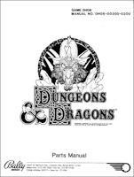 DUNGEONS & DRAGONS (Bally) Manual parts
