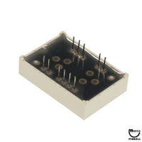 LED block numeric red 7 segment 1 inch