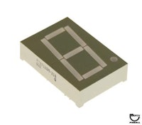 LED block numeric red 7 segment 1 inch