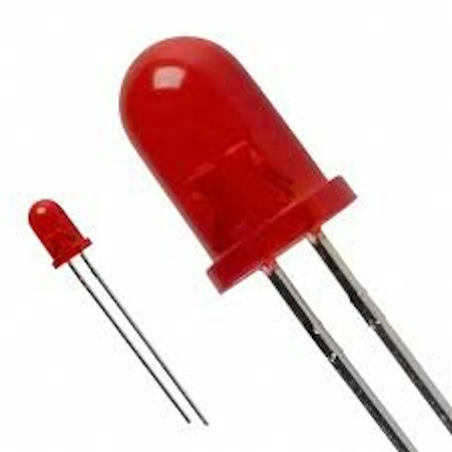 LED - Light Emitting Diode - Red T1-3/4 5mm Diffused