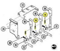Spring - extension Bally drop target