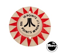 Pop bumper cap Atari red 10 Points / 100 When Lit