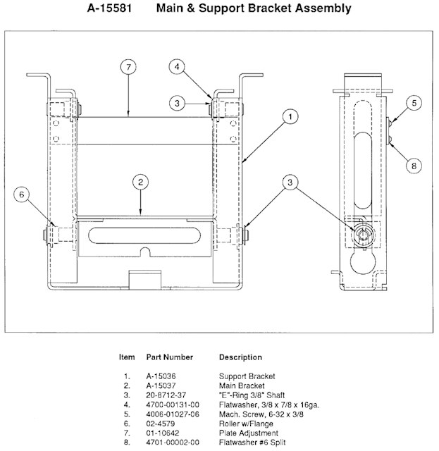 DR WHO (Bally) Adjustment plate