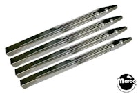 Leg set 28-1/2 inch Chrome plated short rib (4)