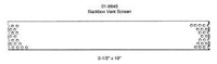 Vent grill - metal 2-1/2" x 19"