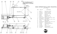 HIGH SPEED (Williams) Flap gate bracket