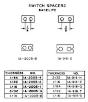 Separator - leaf switch fibre 1/32 inch