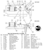Bat unit roller drive arm