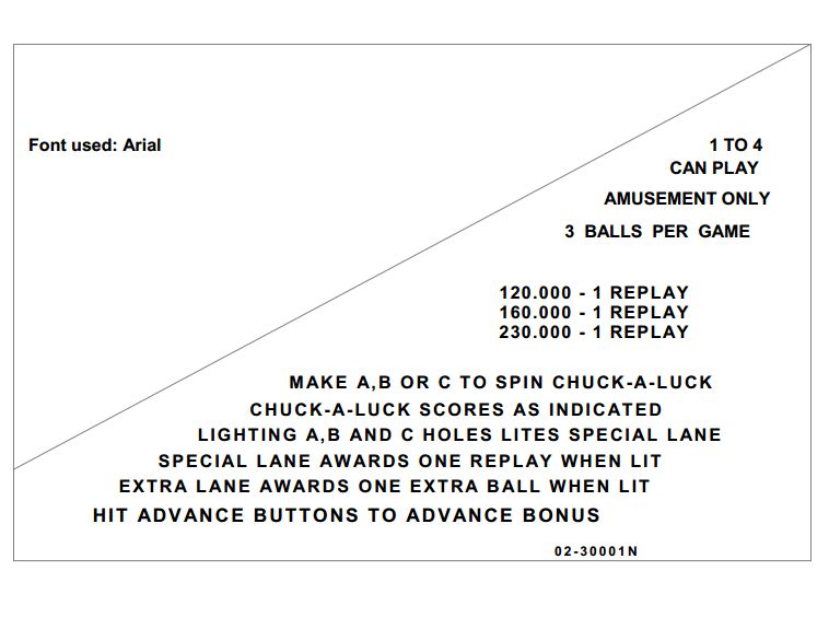 CAMEL LIGHTS (Game Plan) Score Card