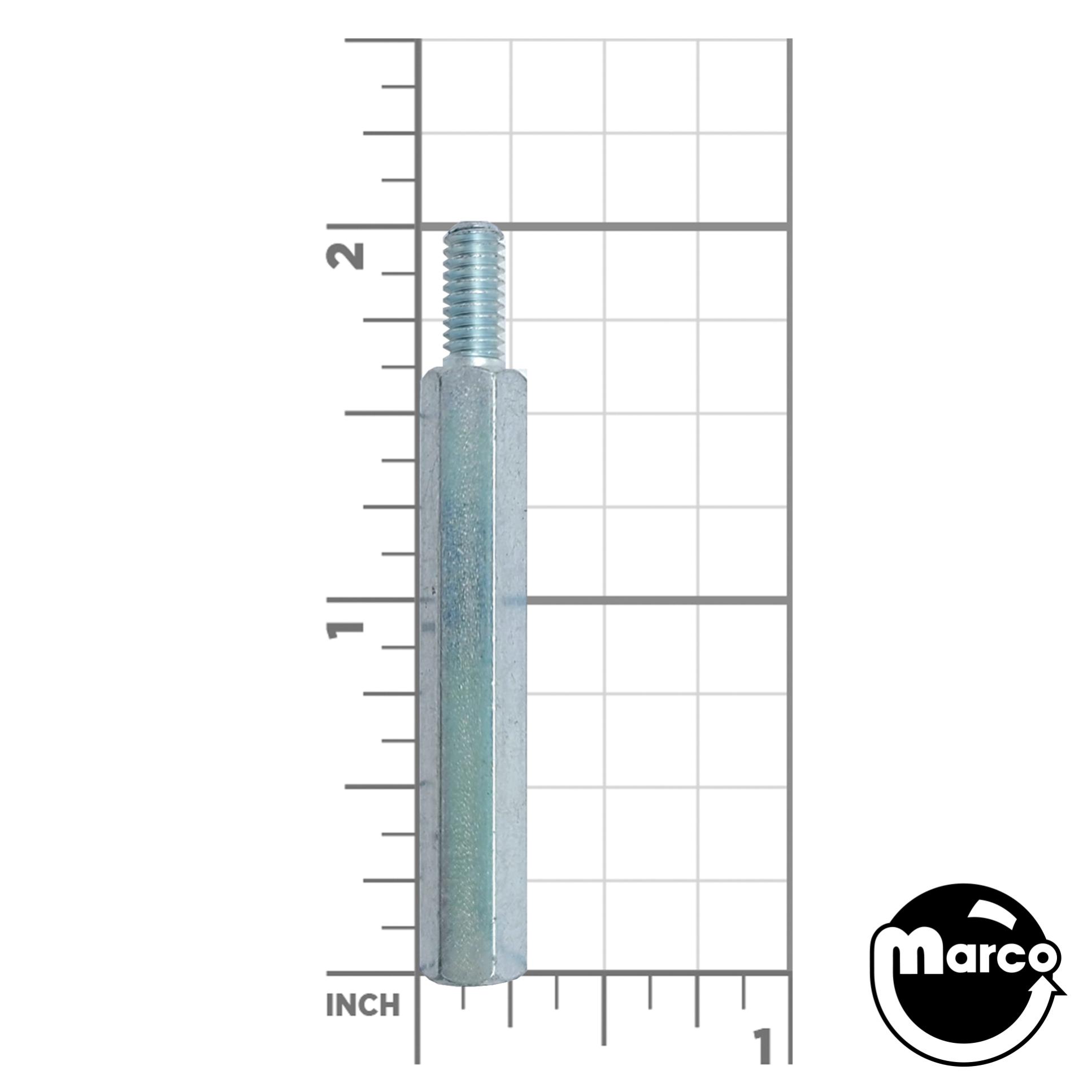 Hex spacer 1/4 inch m-f 8-32 x 1-9/16"