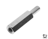 Hex spacer 1/4" post m-f 8-32 x 3/4"
