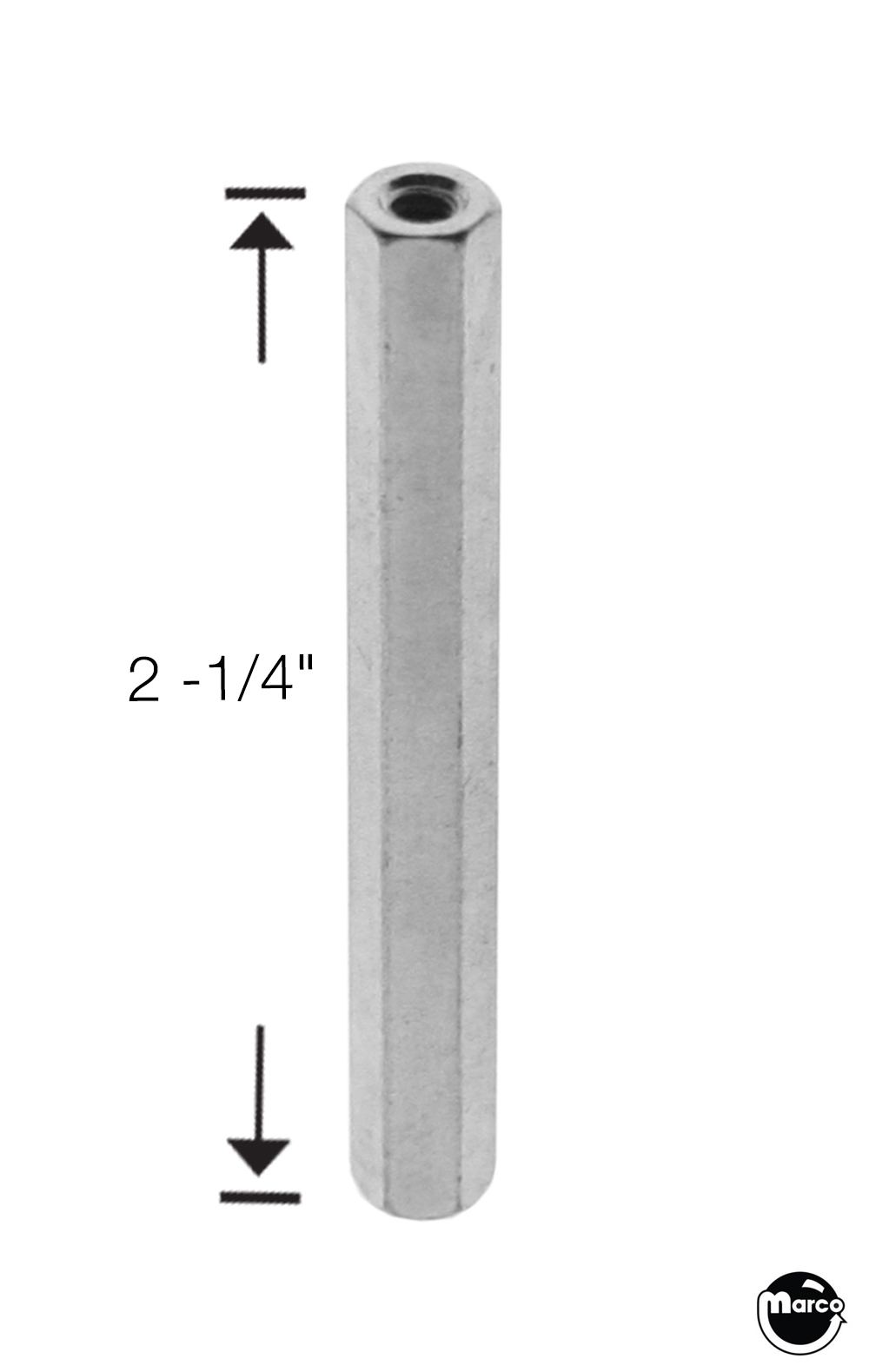 Hex spacer 1/4 f-f 6-32 x 2-1/4 inch