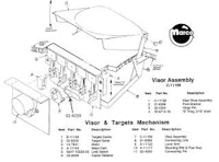Bushing - metal roller moving target