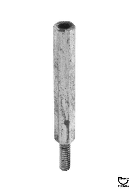 Post M-F 8-32 x 1.63" zinc 1/4 hex