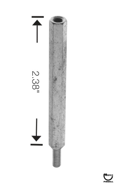 Post M-F 8-32 x 2.38 inch zinc 1/4 Hex