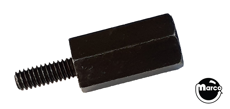 Hex spacer 3/8 inch m-f 8-32 black