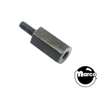 Hex spacer 3/8 inch m-f 8-32 black
