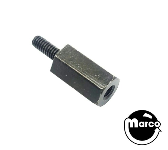 Hex spacer 3/8 inch m-f 8-32 black