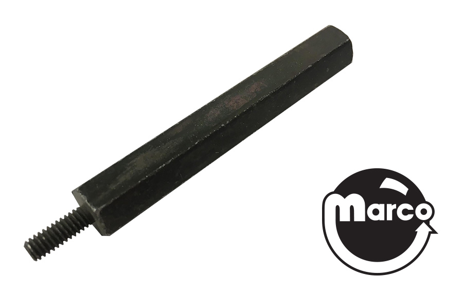 Hex spacer 3/8 inch m-f 8-32 black