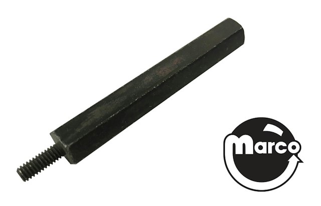 Hex spacer 3/8 inch m-f 8-32 black
