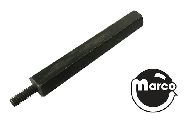 Hex spacer 3/8 inch m-f 8-32 black