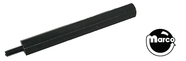Hex spacer 3/8 inch m-f 8-32 black