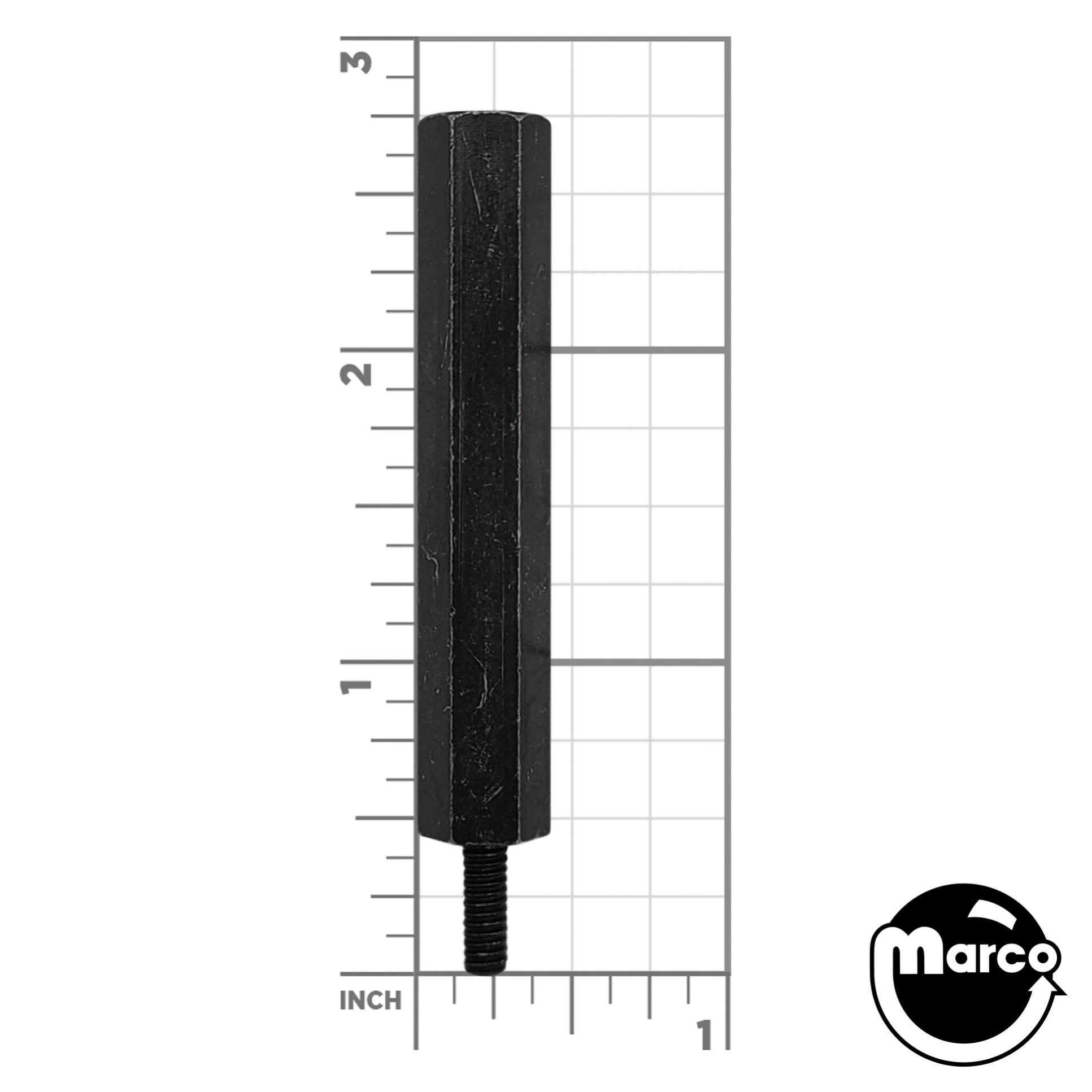 Hex spacer 3/8 inch m-f 8-32 black