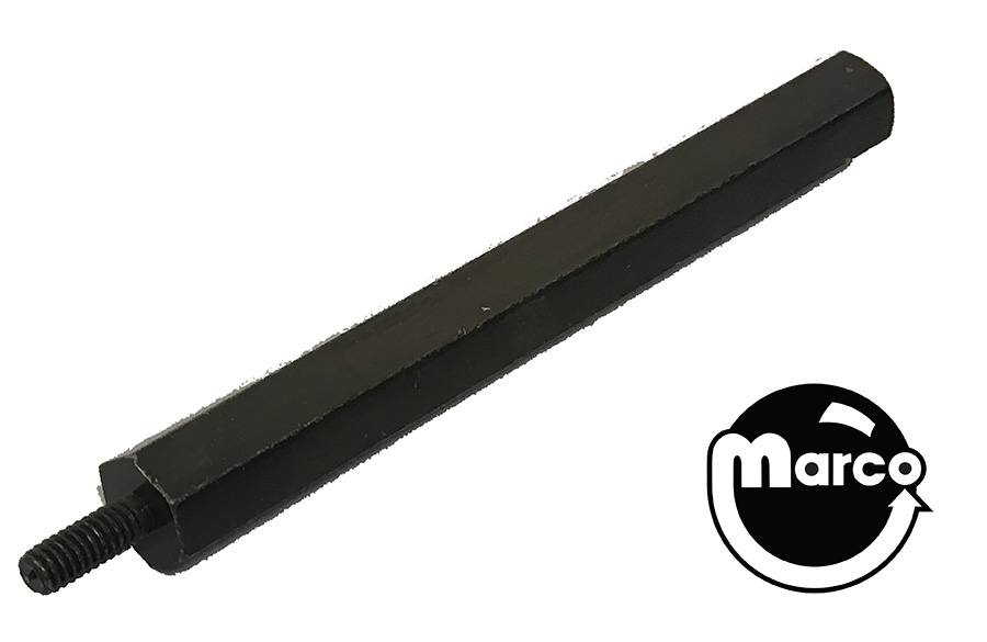 Hex spacer 3/8 inch m-f 8-32 black