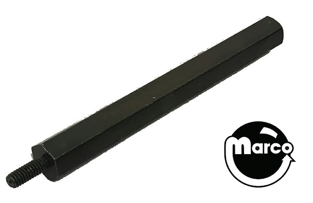 Hex spacer 3/8 inch m-f 8-32 black