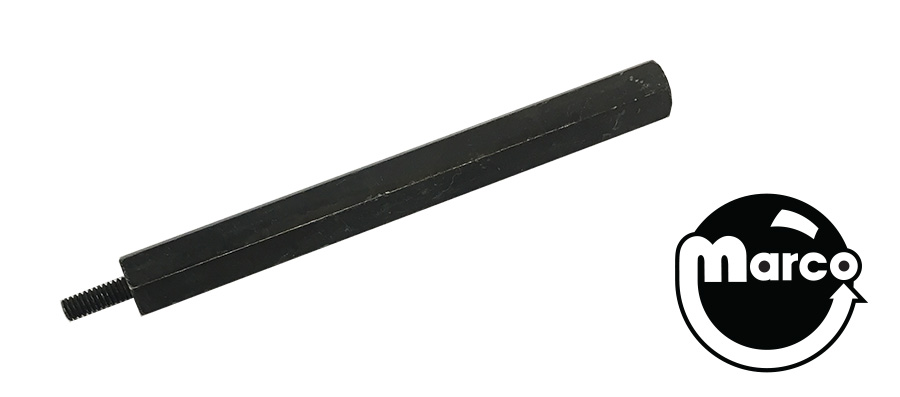 Hex spacer 3/8 inch m-f 8-32 black