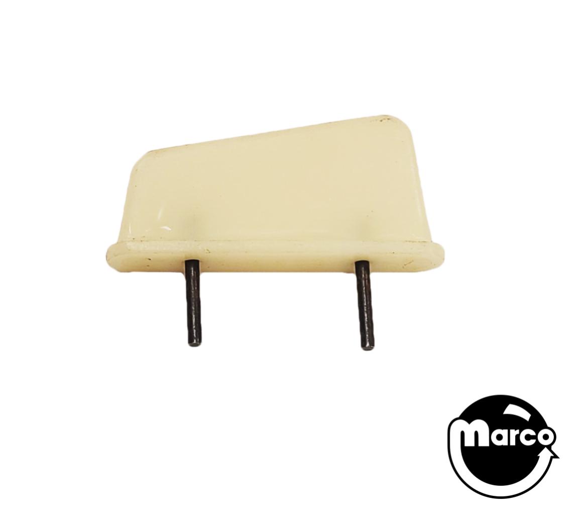 Lane guide - fin white 1-1/2" with posts