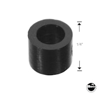 Spacer - plastic 1/4 inch black