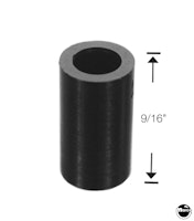 Spacer - plastic 9/16 inch black